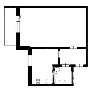1-к квартира, вторичка, 37м2, 9/9 этаж