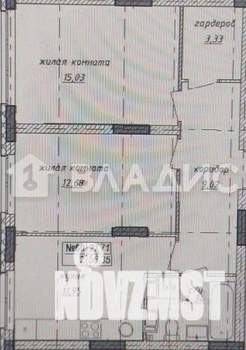 2-к квартира, вторичка, 56м2, 7/15 этаж