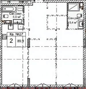 2-к квартира, вторичка, 148м2, 5/5 этаж
