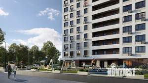 1-к квартира, строящийся дом, 40м2, 6/18 этаж