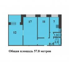 3-к квартира, вторичка, 55м2, 9/9 этаж