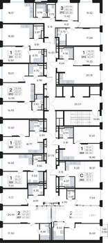 2-к квартира, вторичка, 62м2, 4/13 этаж