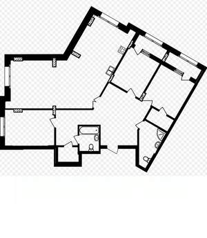 4-к квартира, строящийся дом, 139м2, 20/21 этаж