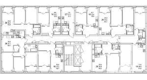 1-к квартира, вторичка, 51м2, 11/19 этаж