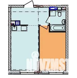 1-к квартира, вторичка, 40м2, 2/18 этаж