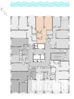 1-к квартира, строящийся дом, 47м2, 19/22 этаж