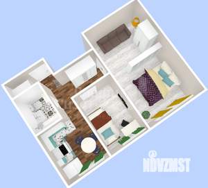 2-к квартира, вторичка, 41м2, 1/9 этаж