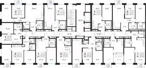 2-к квартира, вторичка, 64м2, 7/13 этаж