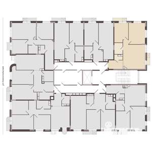 2-к квартира, строящийся дом, 63м2, 6/8 этаж