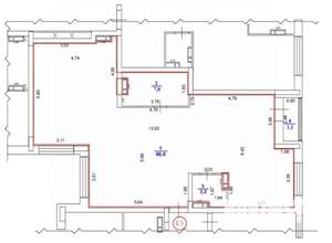 3-к квартира, вторичка, 98м2, 3/8 этаж