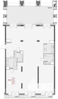 4-к квартира, вторичка, 174м2, 5/6 этаж