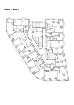 1-к квартира, вторичка, 44м2, 24/24 этаж