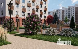 1-к квартира, строящийся дом, 41м2, 1/8 этаж