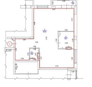 2-к квартира, вторичка, 74м2, 2/8 этаж