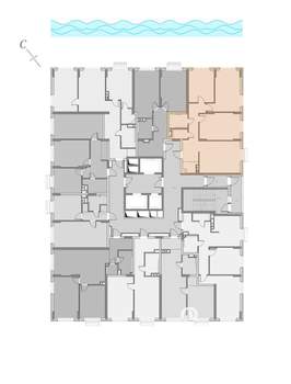 3-к квартира, сданный дом, 82м2, 9/22 этаж