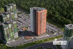 1-к квартира, строящийся дом, 53м2, 24/25 этаж
