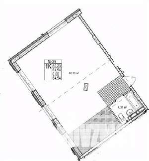 2-к квартира, строящийся дом, 65м2, 3/7 этаж