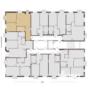 2-к квартира, строящийся дом, 61м2, 4/8 этаж
