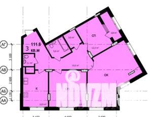 3-к квартира, строящийся дом, 112м2, 18/21 этаж