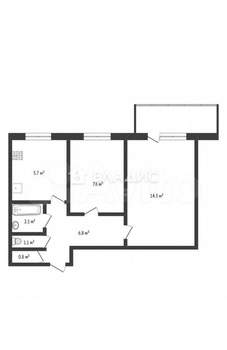 2-к квартира, вторичка, 38м2, 2/9 этаж