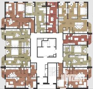 2-к квартира, строящийся дом, 57м2, 15/15 этаж