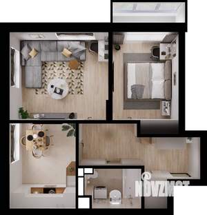 2-к квартира, вторичка, 57м2, 4/4 этаж