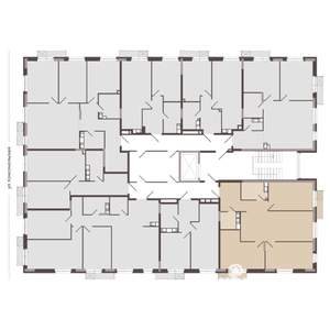 3-к квартира, строящийся дом, 80м2, 7/8 этаж