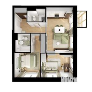 2-к квартира, вторичка, 57м2, 2/25 этаж