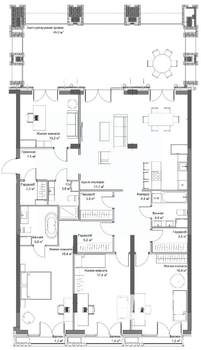 4-к квартира, строящийся дом, 174м2, 5/6 этаж