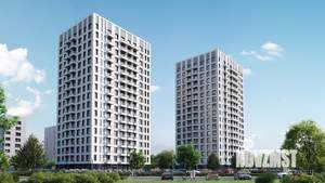 2-к квартира, строящийся дом, 53м2, 14/17 этаж