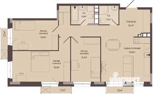 3-к квартира, строящийся дом, 89м2, 8/8 этаж