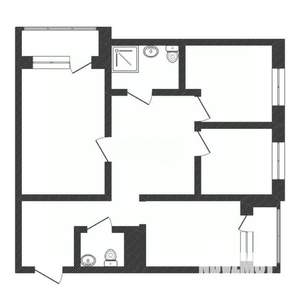 3-к квартира, вторичка, 93м2, 8/18 этаж