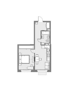 1-к квартира, вторичка, 44м2, 3/22 этаж