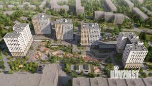 2-к квартира, строящийся дом, 54м2, 2/14 этаж