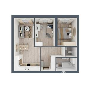 2-к квартира, вторичка, 70м2, 7/24 этаж