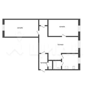 3-к квартира, вторичка, 57м2, 1/5 этаж