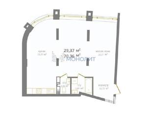 2-к квартира, вторичка, 70м2, 10/14 этаж