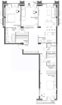 3-к квартира, вторичка, 134м2, 3/6 этаж
