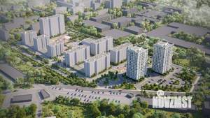 2-к квартира, строящийся дом, 53м2, 17/17 этаж