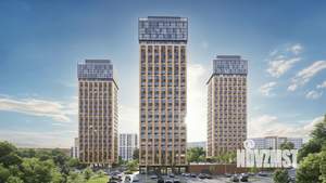 1-к квартира, строящийся дом, 38м2, 12/24 этаж