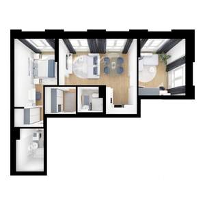 2-к квартира, вторичка, 56м2, 1/25 этаж