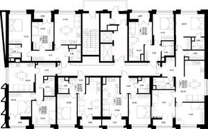 1-к квартира, строящийся дом, 39м2, 9/17 этаж