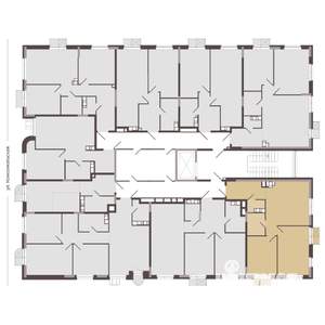 2-к квартира, строящийся дом, 58м2, 4/8 этаж
