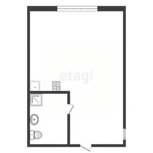 Студия квартира, вторичка, 14м2, 5/5 этаж