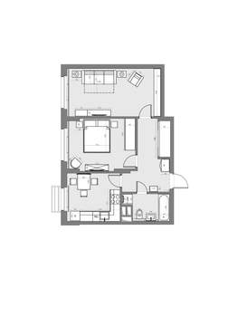 2-к квартира, вторичка, 57м2, 3/22 этаж