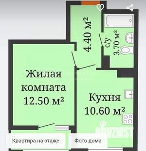 1-к квартира, вторичка, 31м2, 15/26 этаж