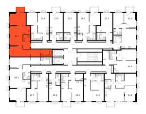 2-к квартира, вторичка, 63м2, 15/15 этаж