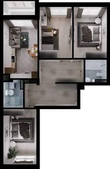 3-к квартира, вторичка, 79м2, 3/4 этаж