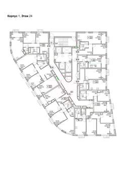 2-к квартира, вторичка, 62м2, 24/24 этаж