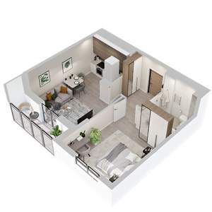 1-к квартира, вторичка, 45м2, 10/10 этаж